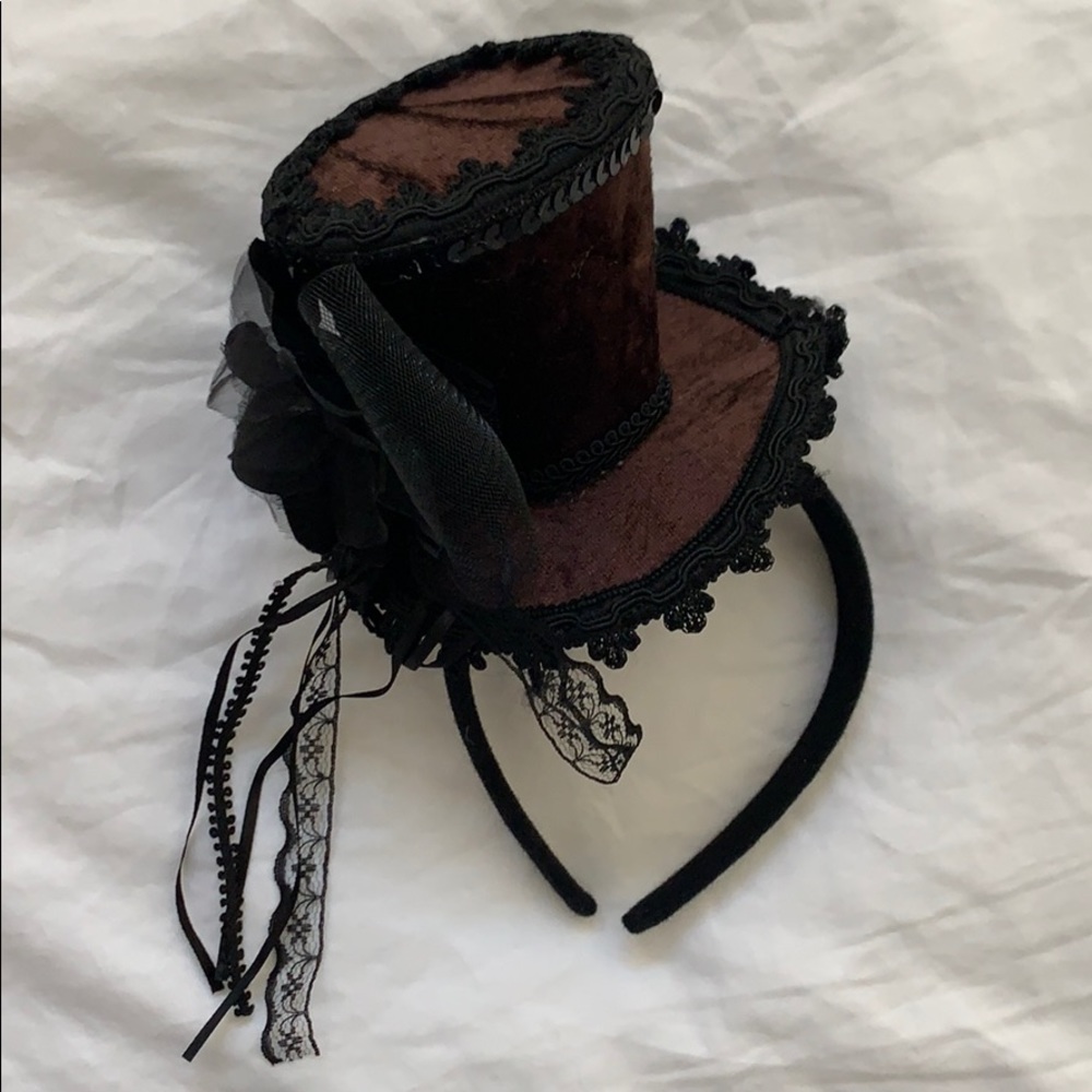Brown Steampunk Headband Hat